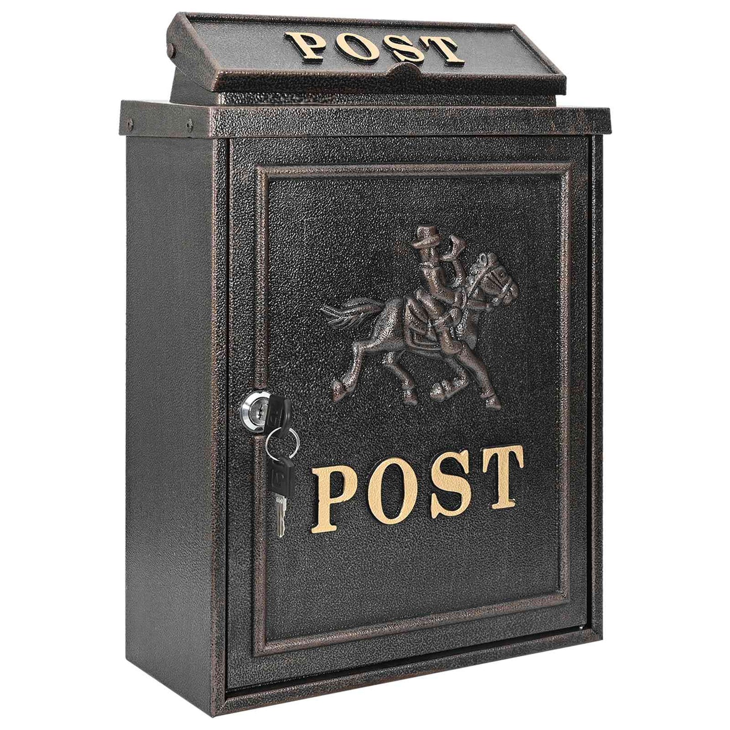 Fali Postafiók tárolóval Bronz 29 x 13 x 41 cm Öntött alumínium