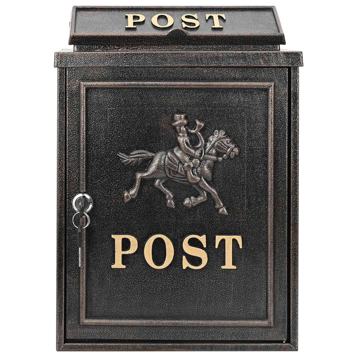 Fali Postafiók tárolóval Bronz 29 x 13 x 41 cm Öntött alumínium