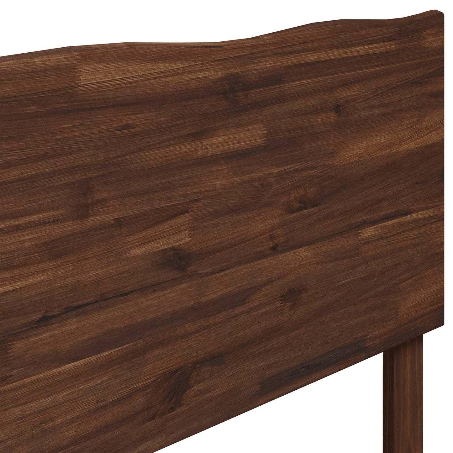 Dupla ágykeret fejtámlával ROSTOCK Sötét Barna 140 x 200 cm
