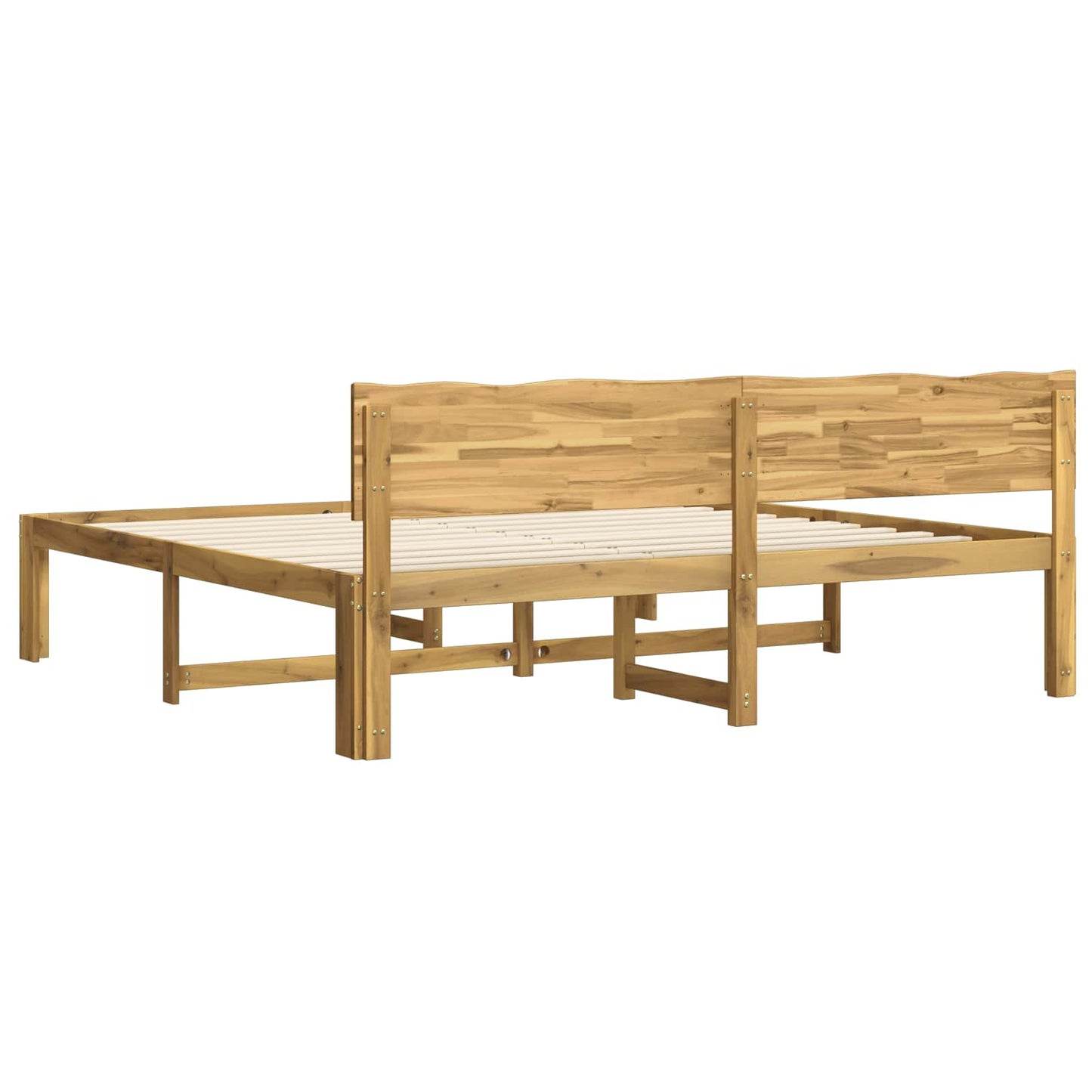 Dupla ágykeret fejtámlával ROSTOCK Fehér 200 x 200 cm