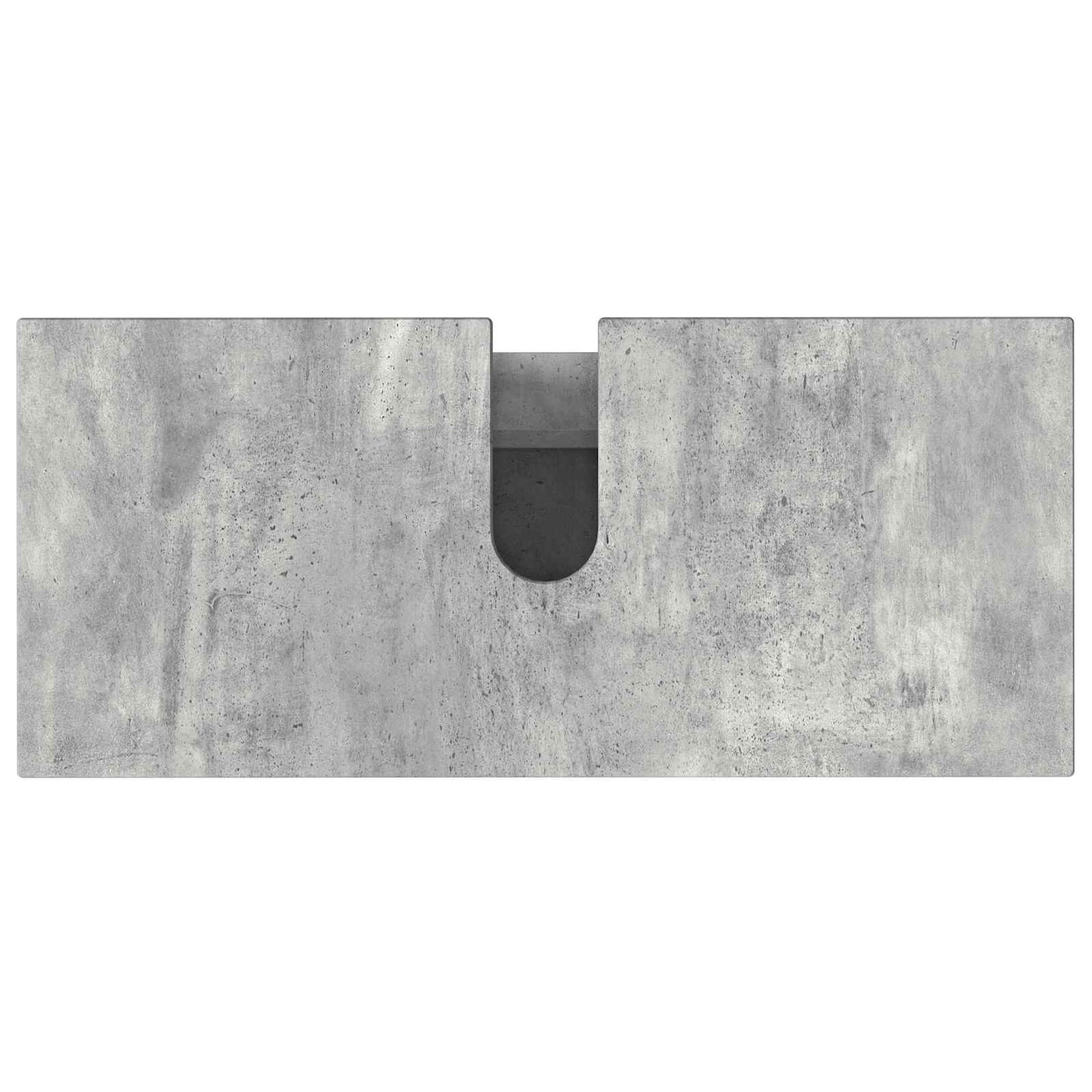 Fésülködő egység a fürdőszobába Betonszürke 80 x 35 x 60 cm