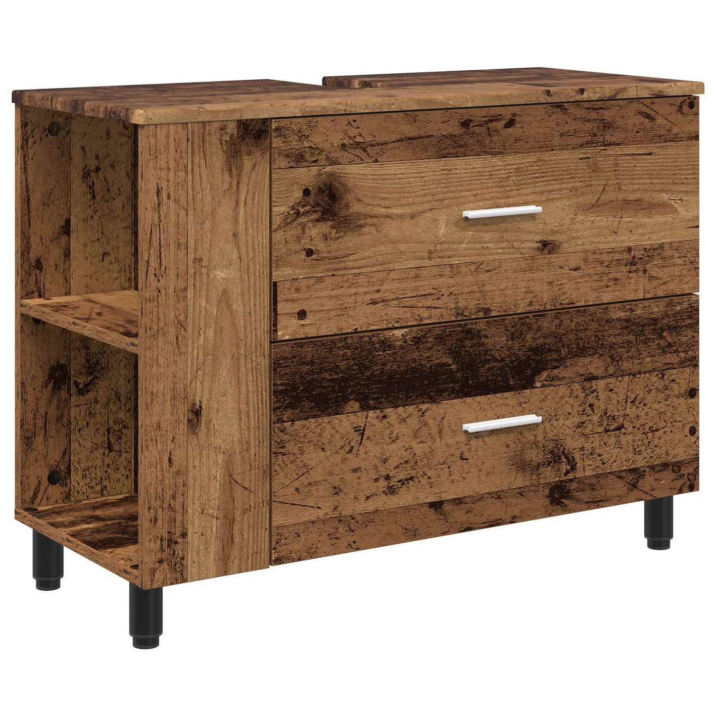 Fésülködő egység a fürdőszobába Antik Fa 80 x 35 x 60 cm