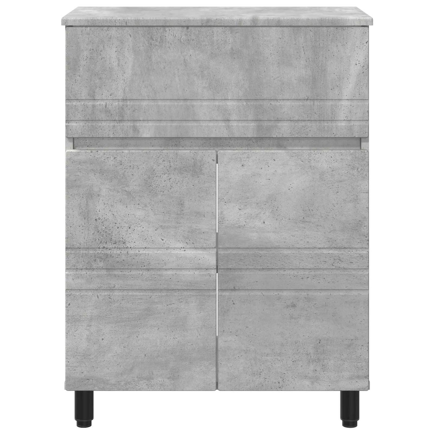 Fésülködő egység a fürdőszobába Betonszürke 60 x 35 x 80 cm