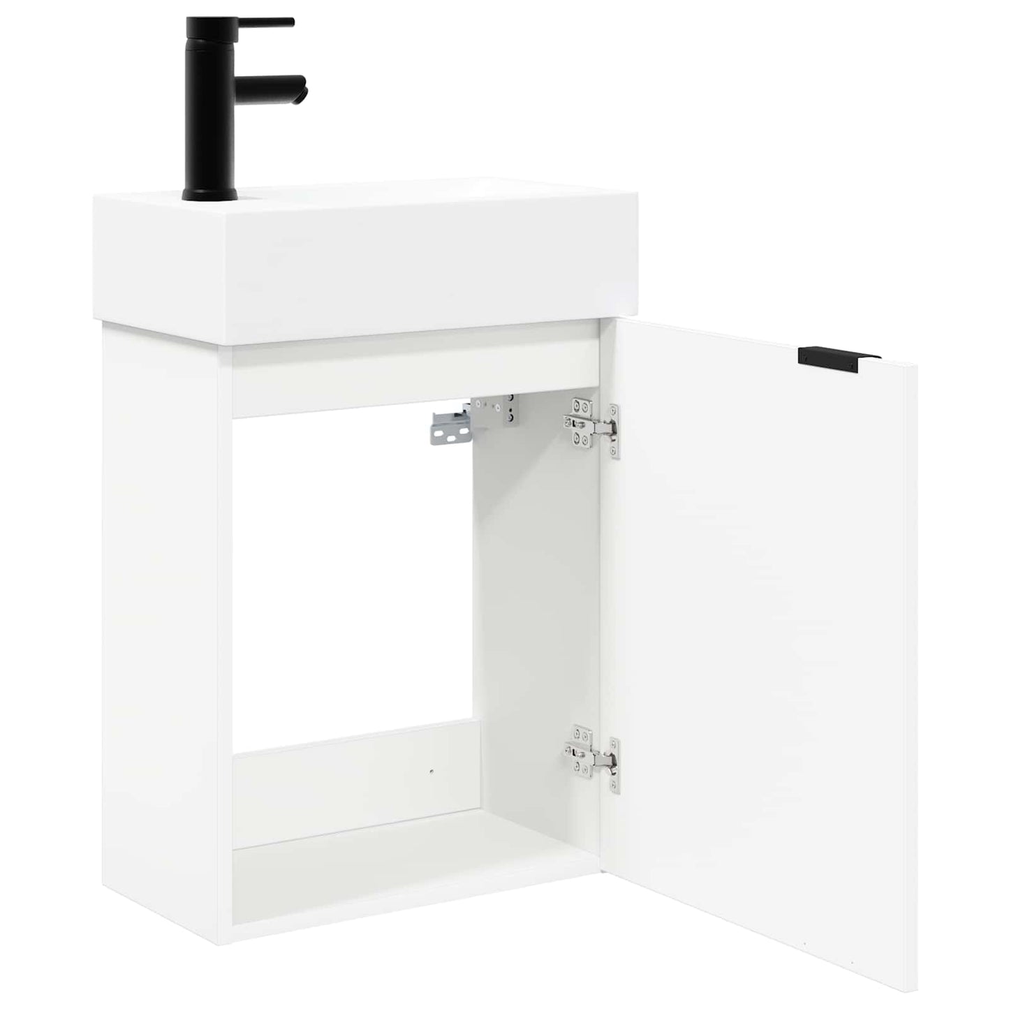 Fürdőszoba kádasztal csapteleppel Fehér 45,5 x 22,5 x 84 cm