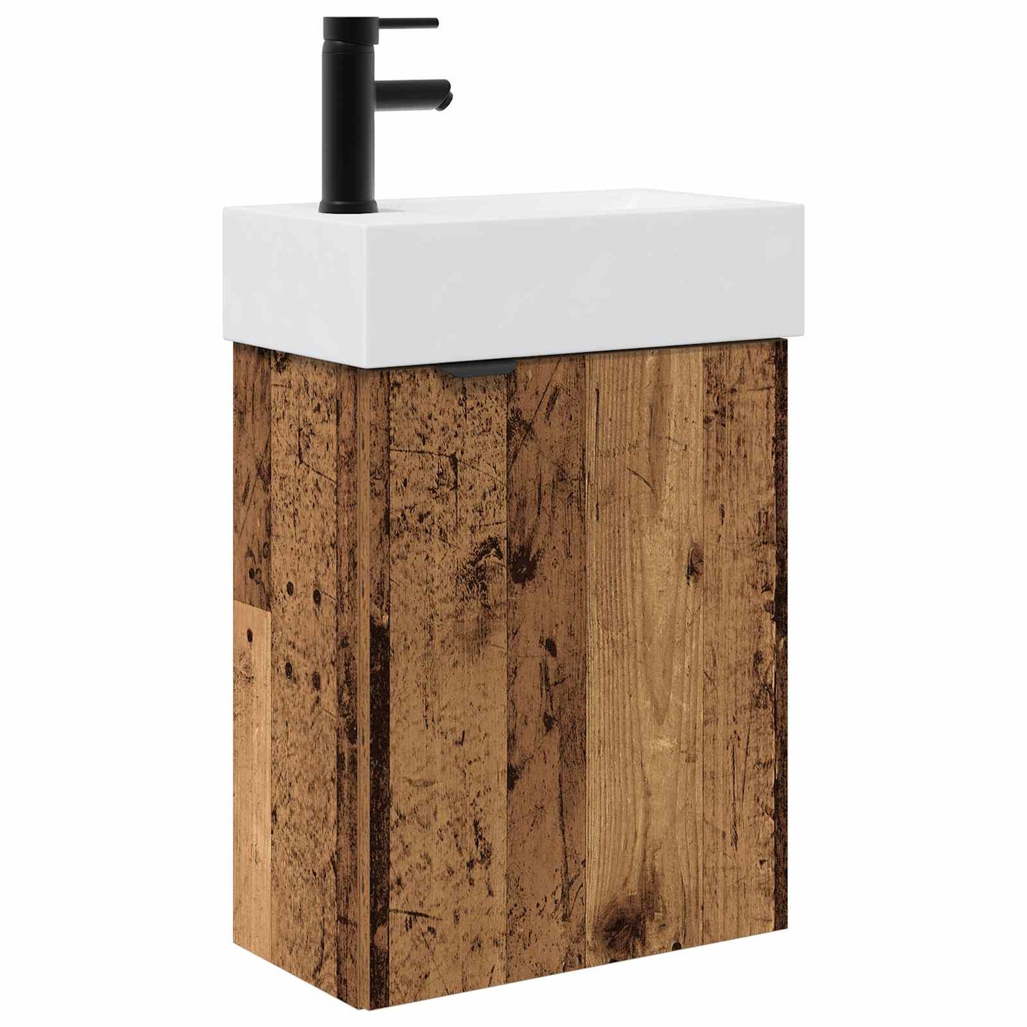 Fürdőszoba kádasztal csapteleppel Antik Fa 45,5 x 22,5 x 84 cm