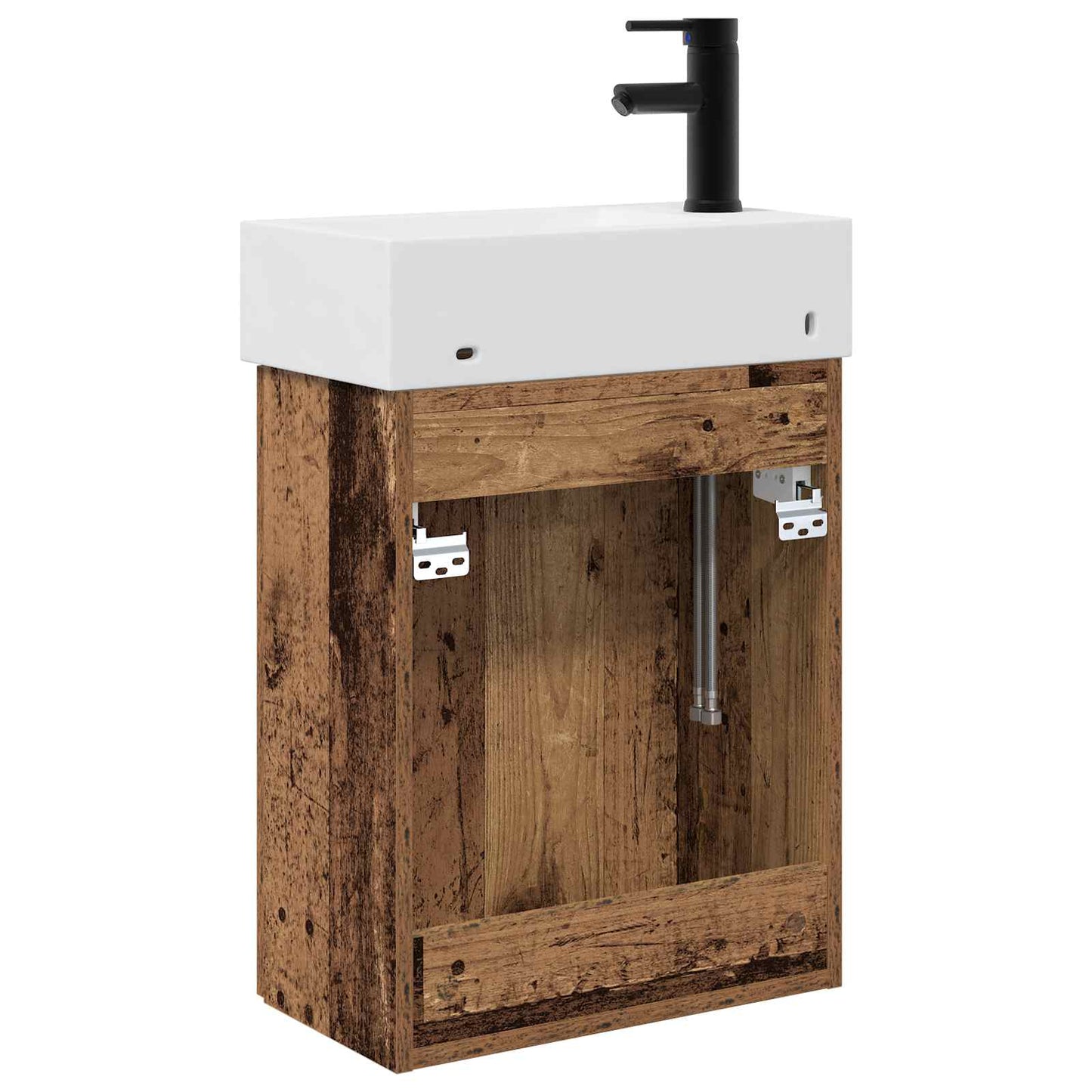 Fürdőszoba kádasztal csapteleppel Antik Fa 45,5 x 22,5 x 84 cm