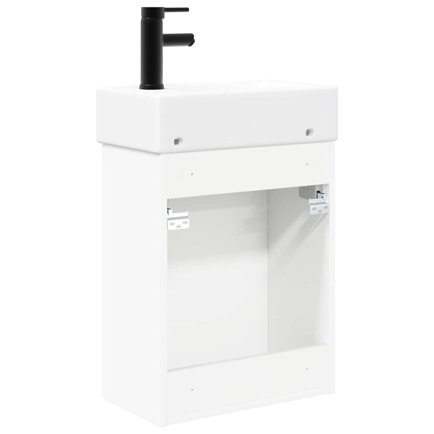 Fürdőszoba kádasztal csapteleppel Fehér 45,5 x 22,5 x 84 cm