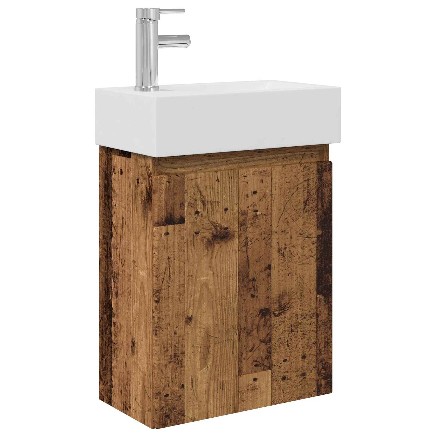 Fürdőszoba kádasztal csapteleppel Antik Fa 45,5 x 22,5 x 84 cm
