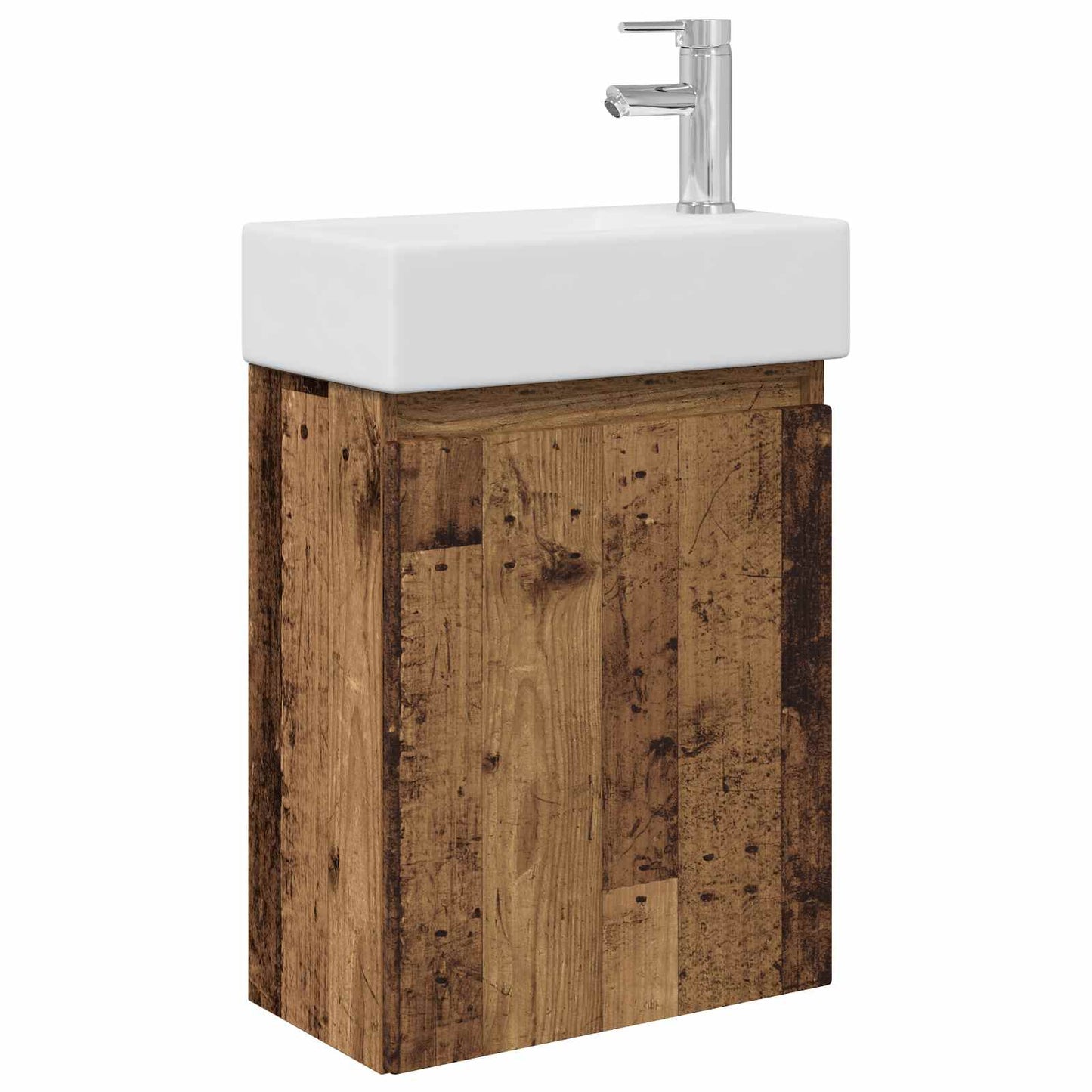 Fürdőszoba kádasztal csapteleppel Antik Fa 45,5 x 22,5 x 84 cm