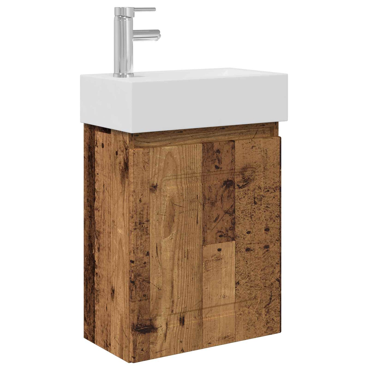Fürdőszoba kádasztal csapteleppel Antik Fa 45,5 x 22,5 x 84 cm