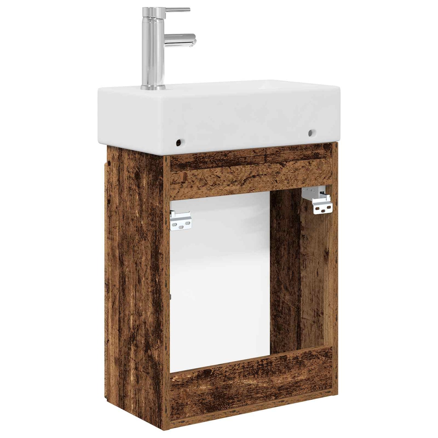 Fürdőszoba kádasztal csapteleppel Antik Fa 45,5 x 22,5 x 84 cm