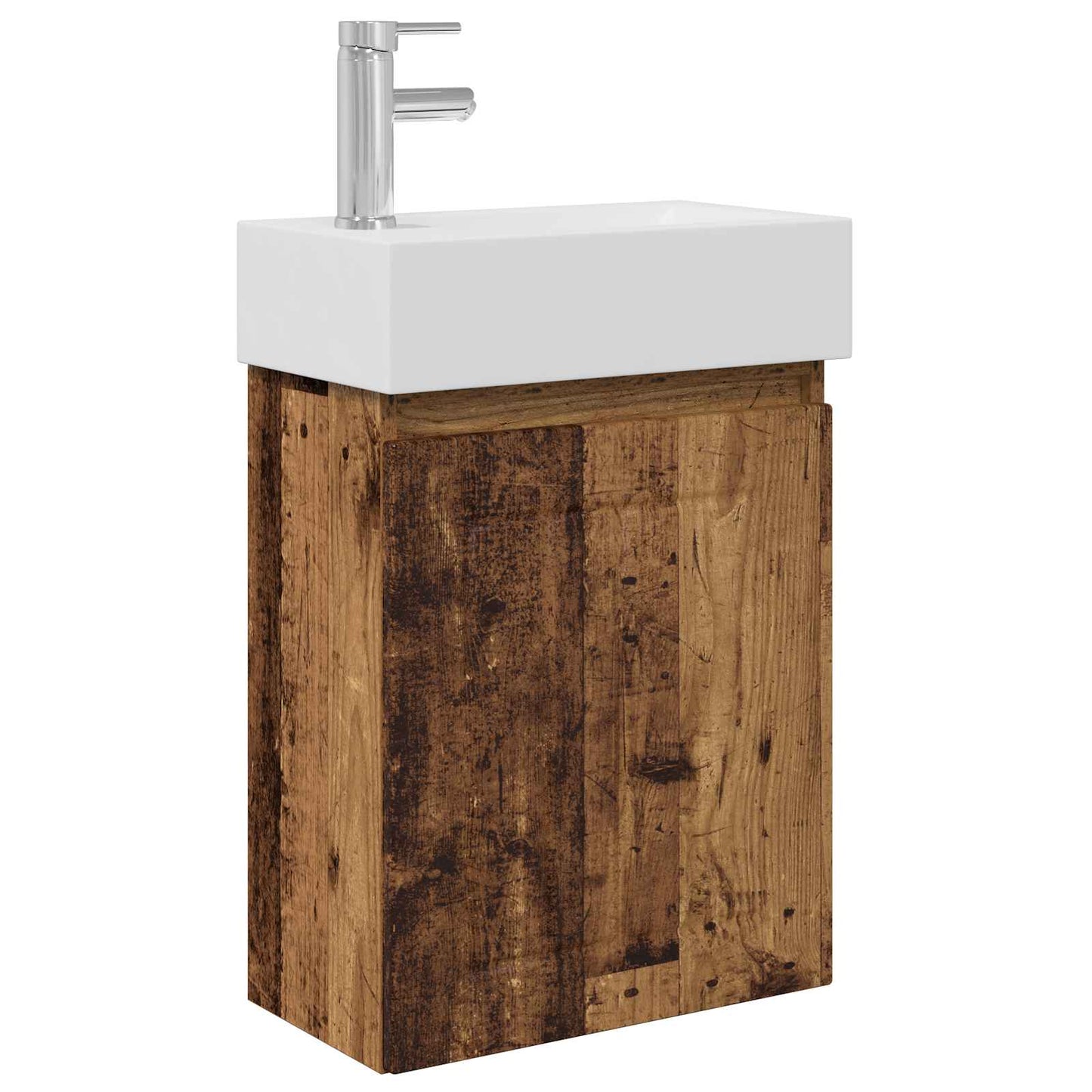 Fürdőszoba kádasztal csapteleppel Antik Fa 45,5 x 25,5 x 84 cm