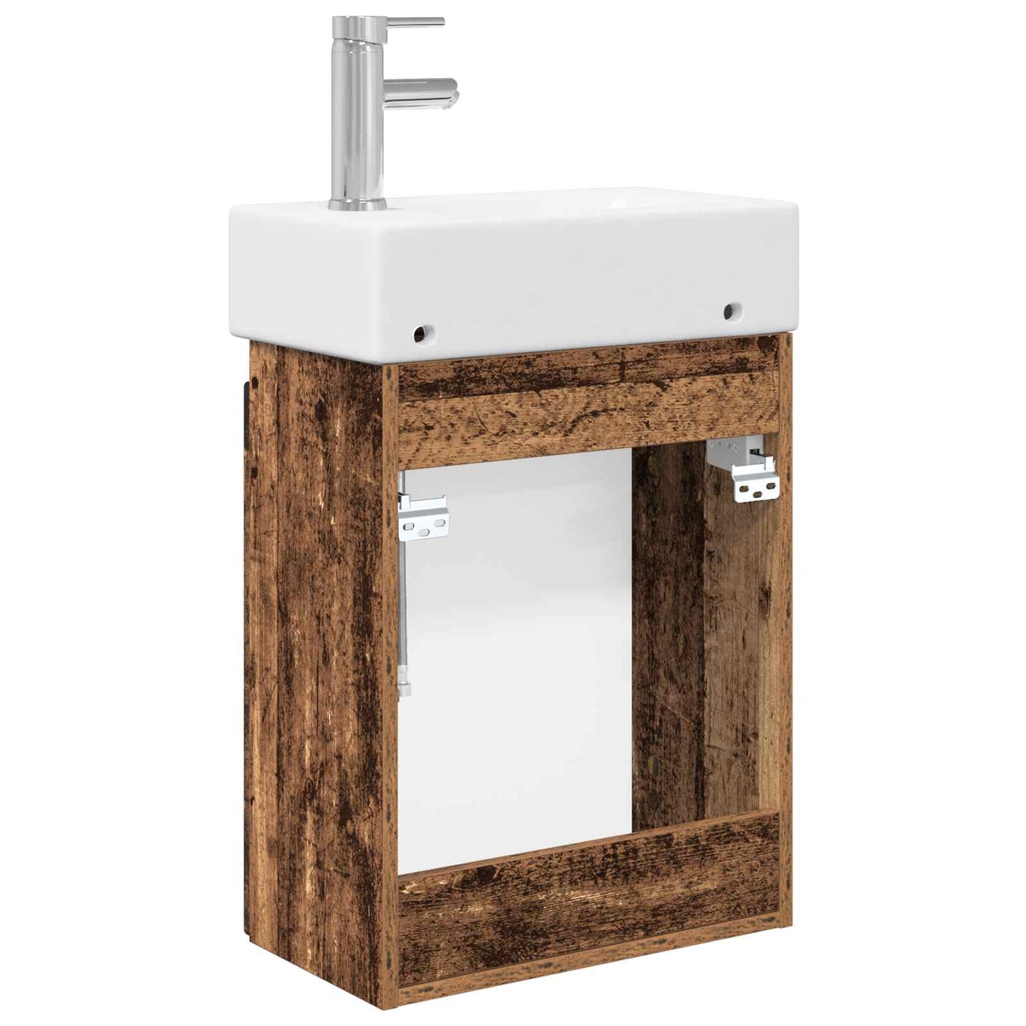 Fürdőszoba kádasztal csapteleppel Antik Fa 45,5 x 25,5 x 84 cm