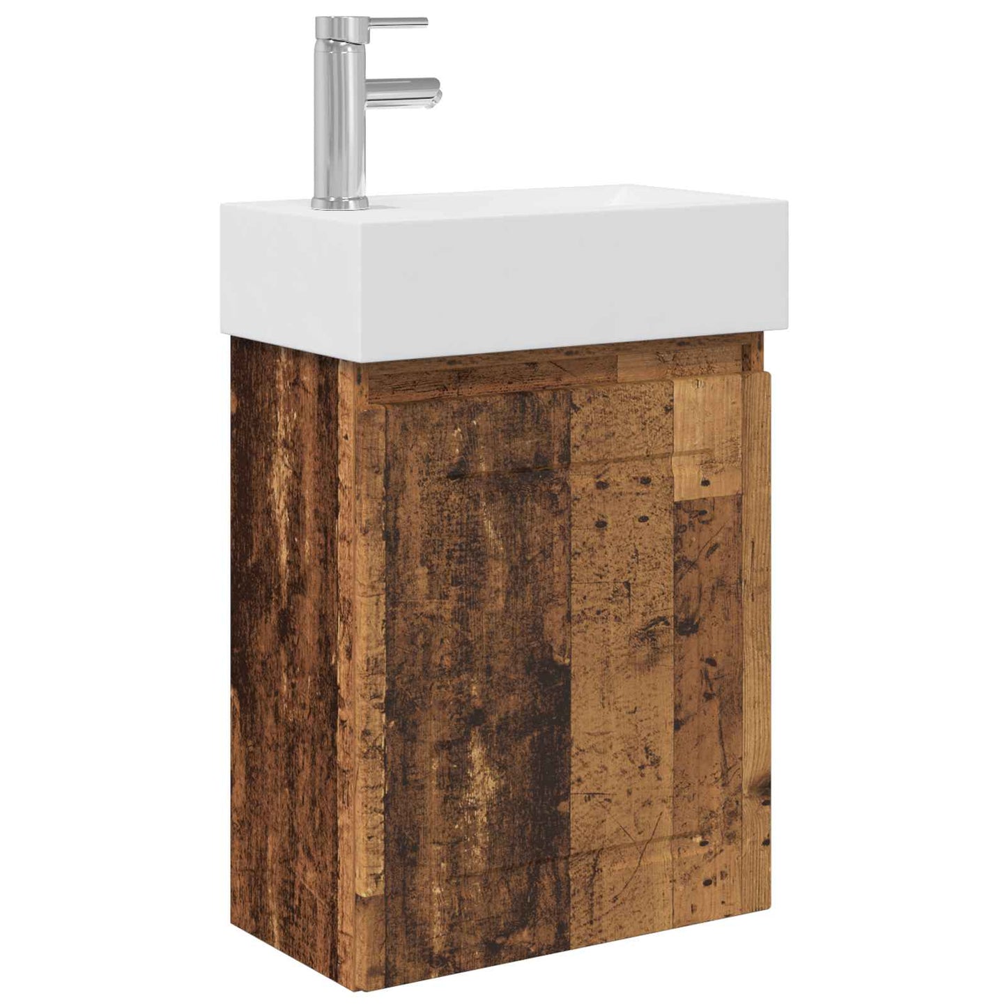 Fürdőszoba kádasztal csapteleppel Antik Fa 45,5 x 22,5 x 84 cm