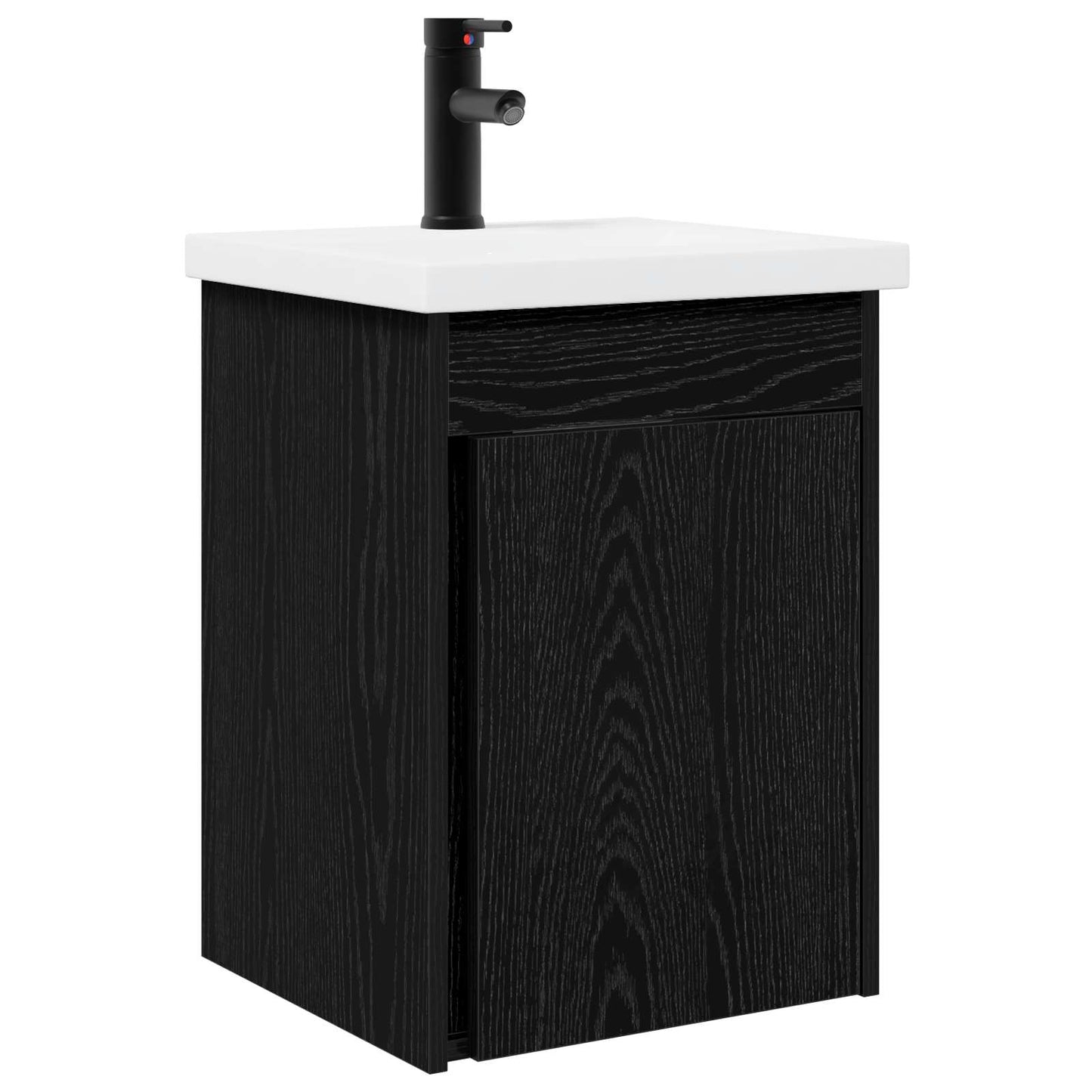 Fürdőszobai pultcsapteleppel Fekete Tölgy 42 x 40 x 74,5 cm