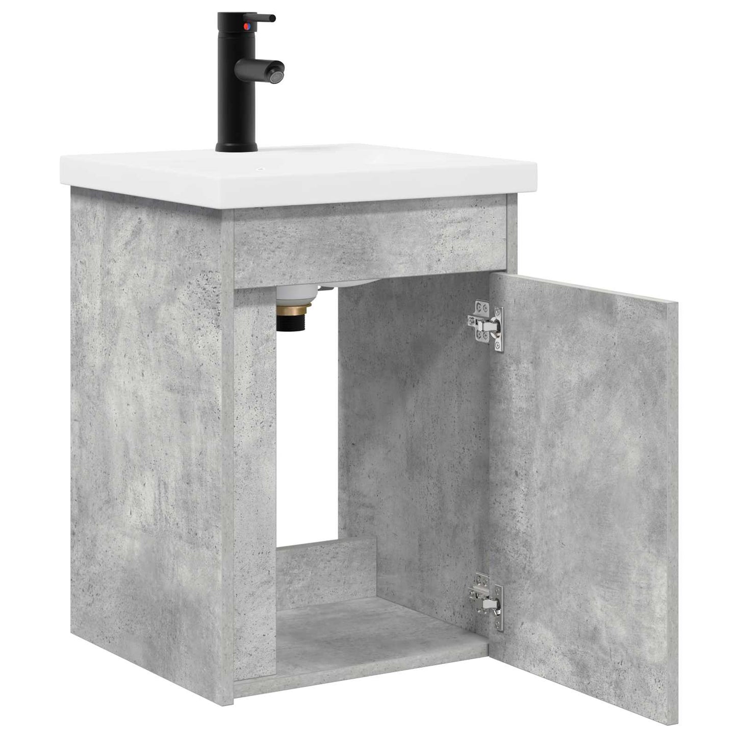 Fürdőszobai pultcsapteleppel Betonszürke 42 x 40 x 74,5 cm