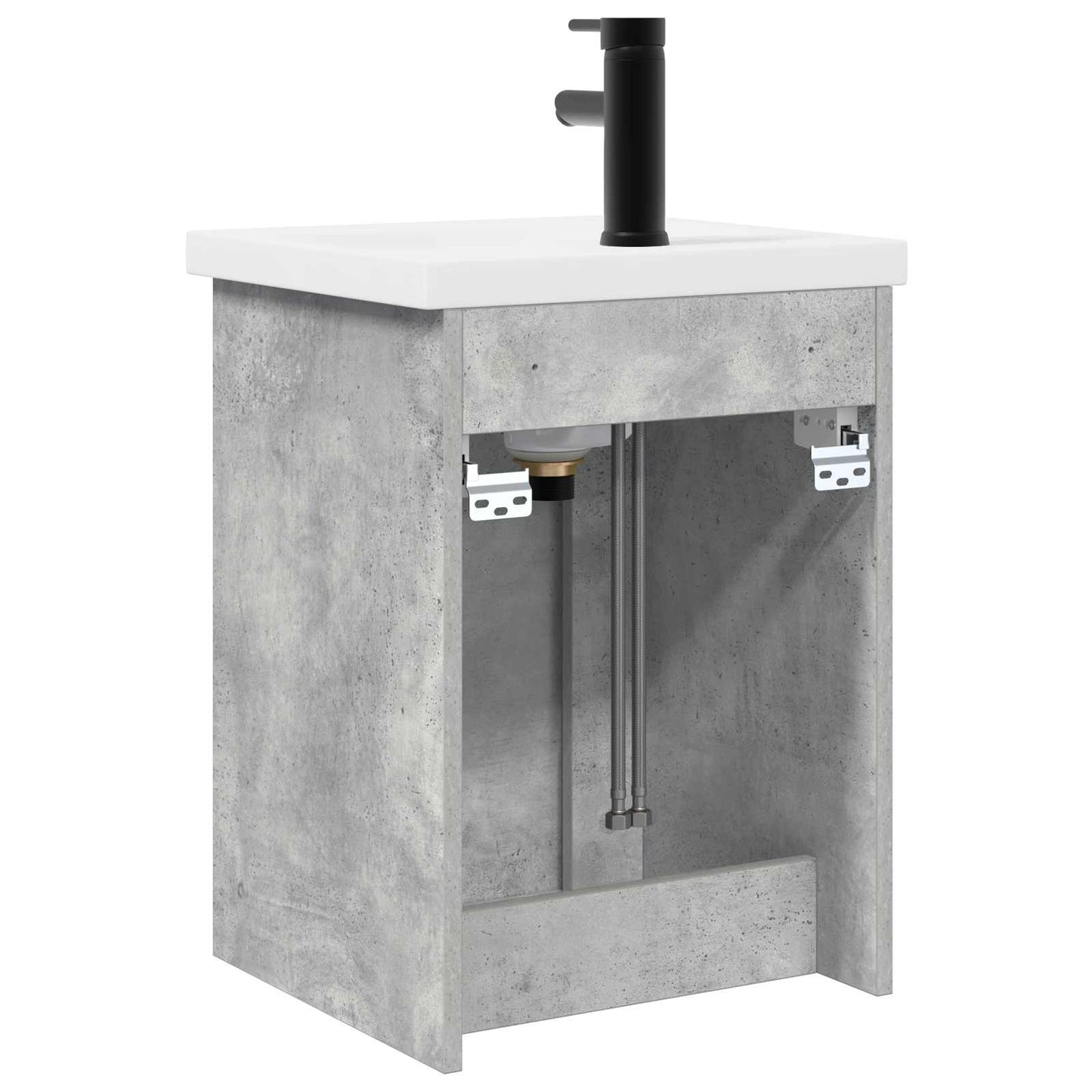 Fürdőszobai pultcsapteleppel Betonszürke 42 x 40 x 74,5 cm