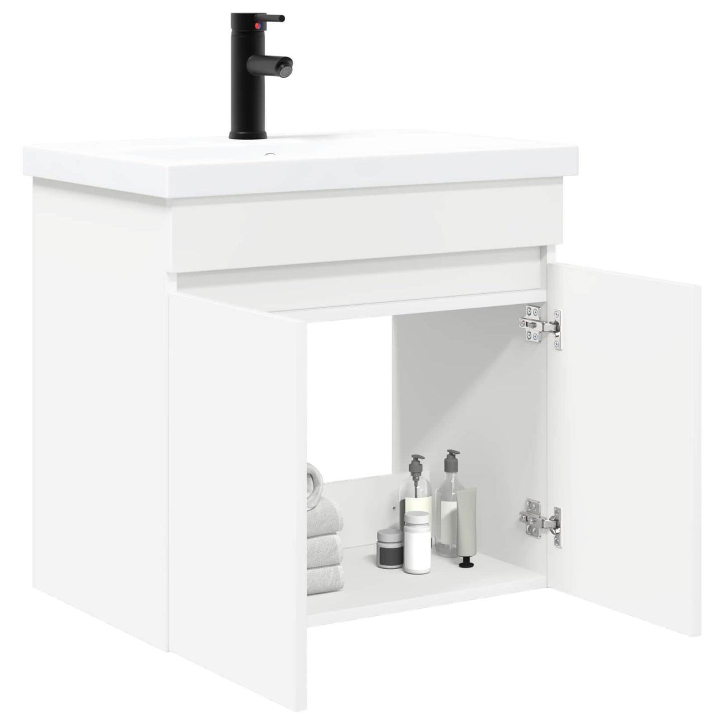 Fürdőszoba kádasztal csapteleppel Fehér 61 x 40 x 74,5 cm