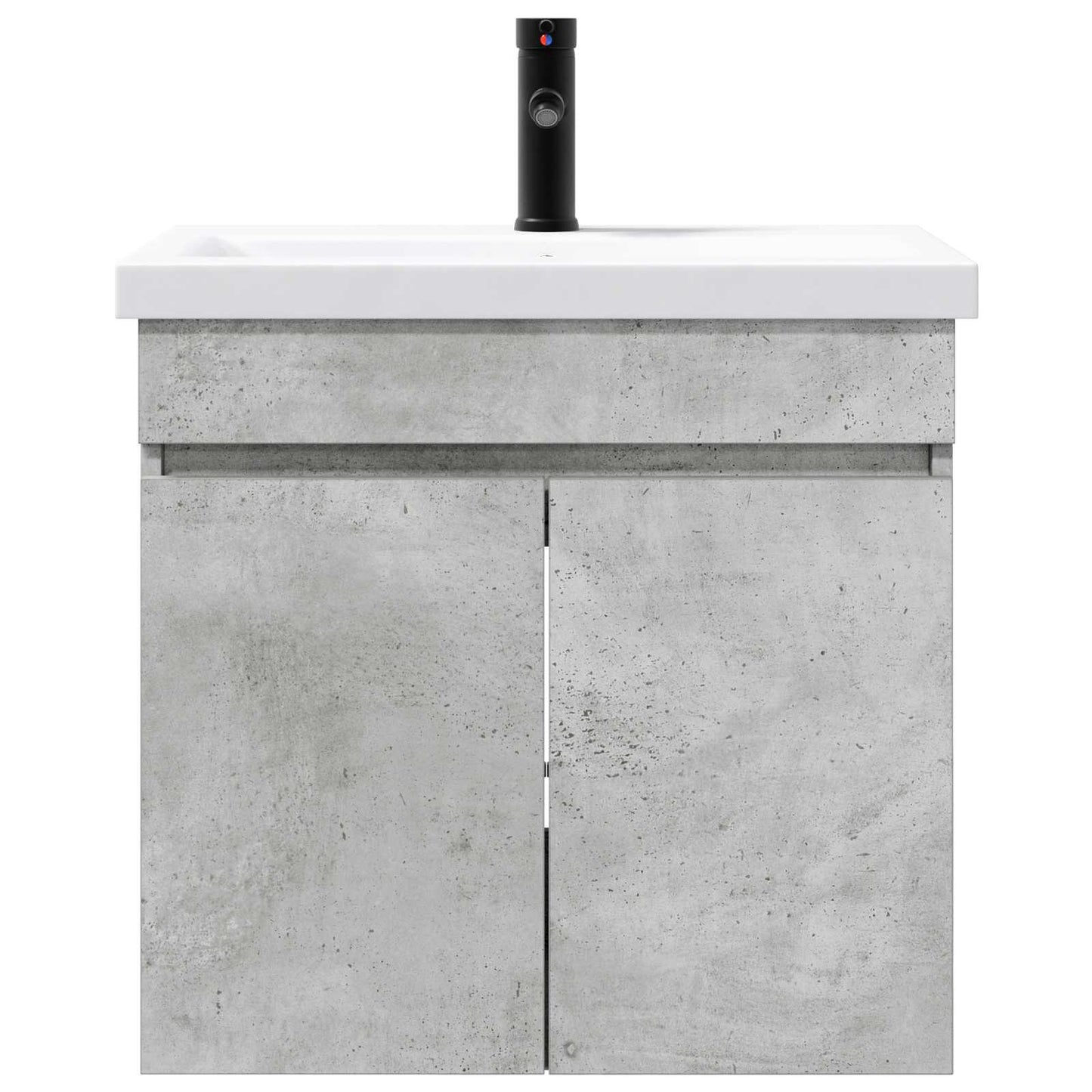 Fürdőszoba kádasztal csapteleppel Betonszürke 61 x 40 x 74,5 cm