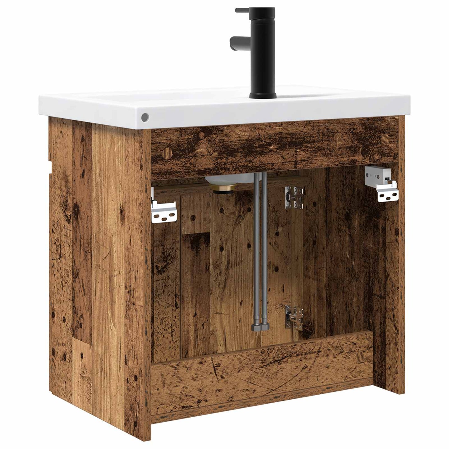 Fürdőszoba kádasztal csapteleppel Antik Fa 61 x 40 x 74,5 cm