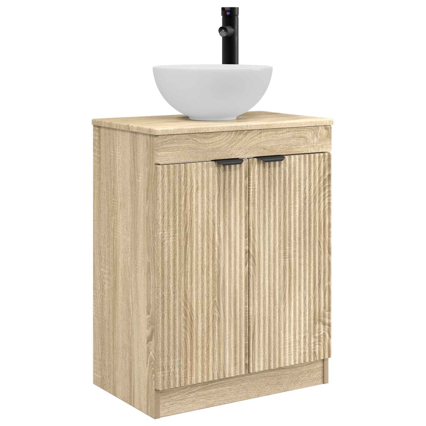 Fürdőszobai pult mosdóval Sonoma Tölgy 54 x 35 x 83 cm