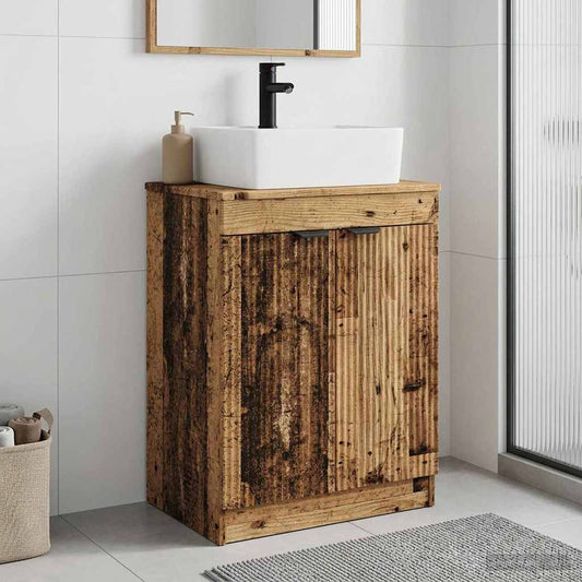 Fürdőszobai pult mosdóval Antik Fa 54 x 35 x 83 cm Szerelt Fa