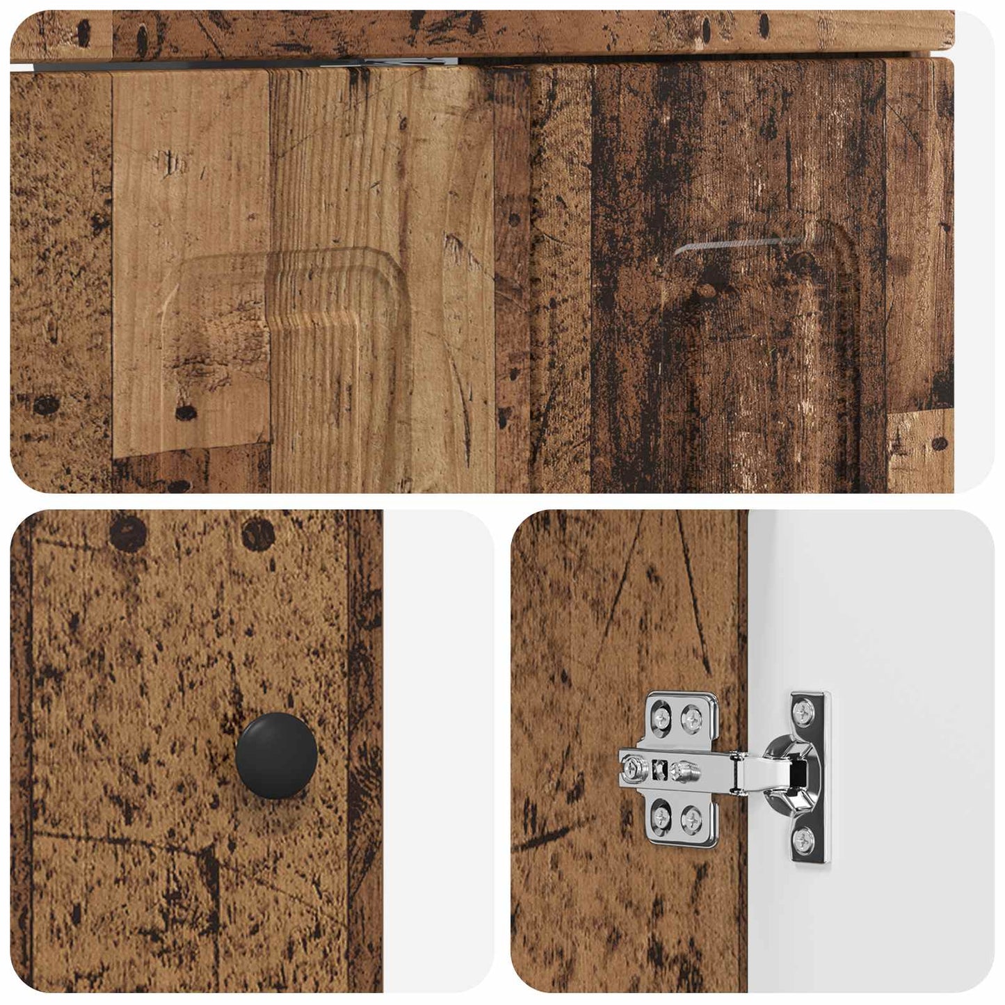 Fürdőszoba Mosogató Alatti Szekrény Antik Fa 56 x 37,5 x 81 cm