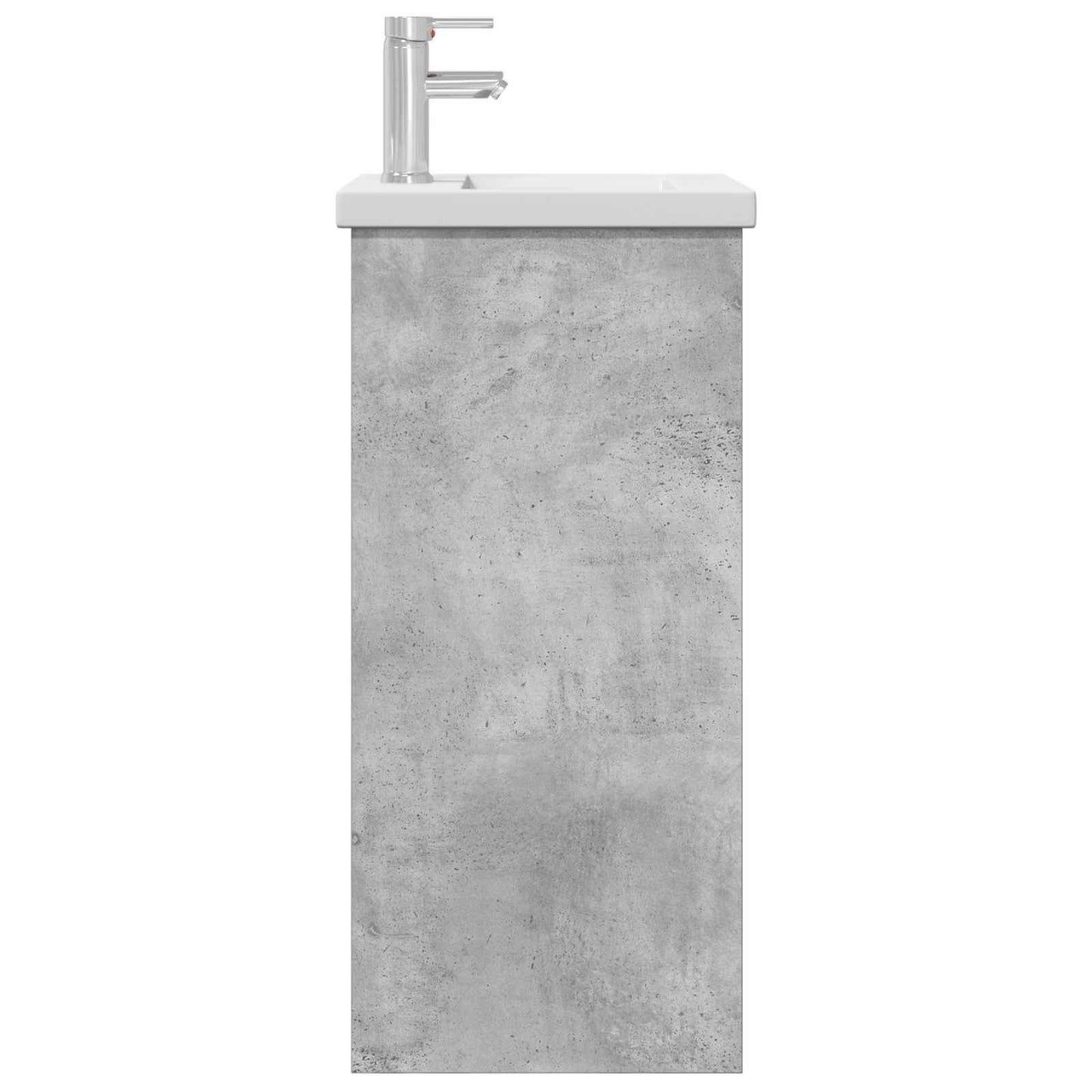 Fürdőszobai pult mosdóval Betonszürke 42 x 40 x 84,5 cm