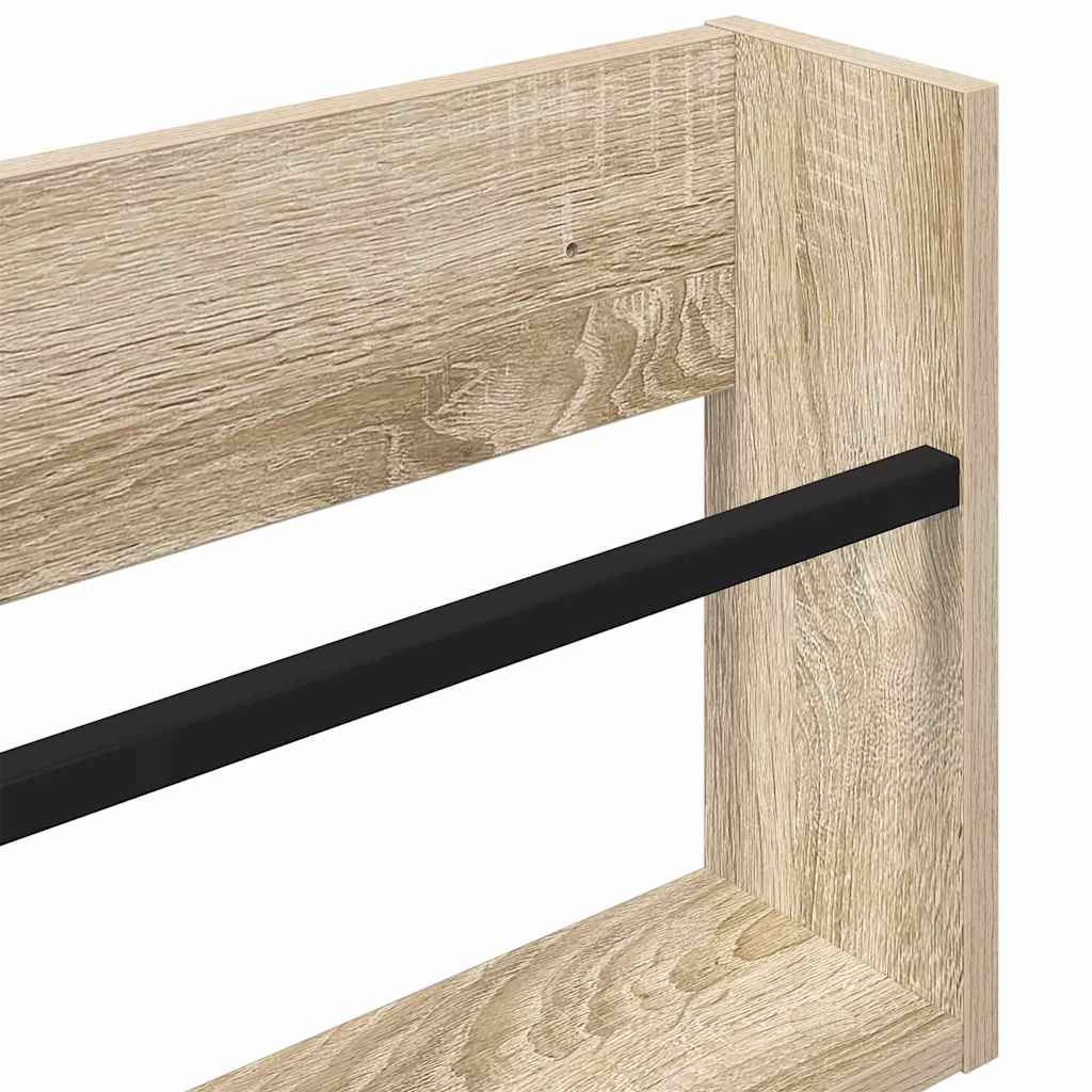 Magazin állvány polcokkal Sonoma tölgy 60 x 12 x 30 cm Faanyag