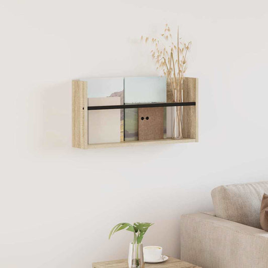Magazin állvány polcokkal Sonoma tölgy 60 x 12 x 30 cm Faanyag