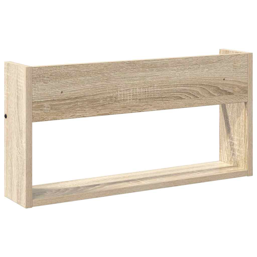 Magazin állvány polcokkal Sonoma tölgy 60 x 12 x 30 cm Faanyag