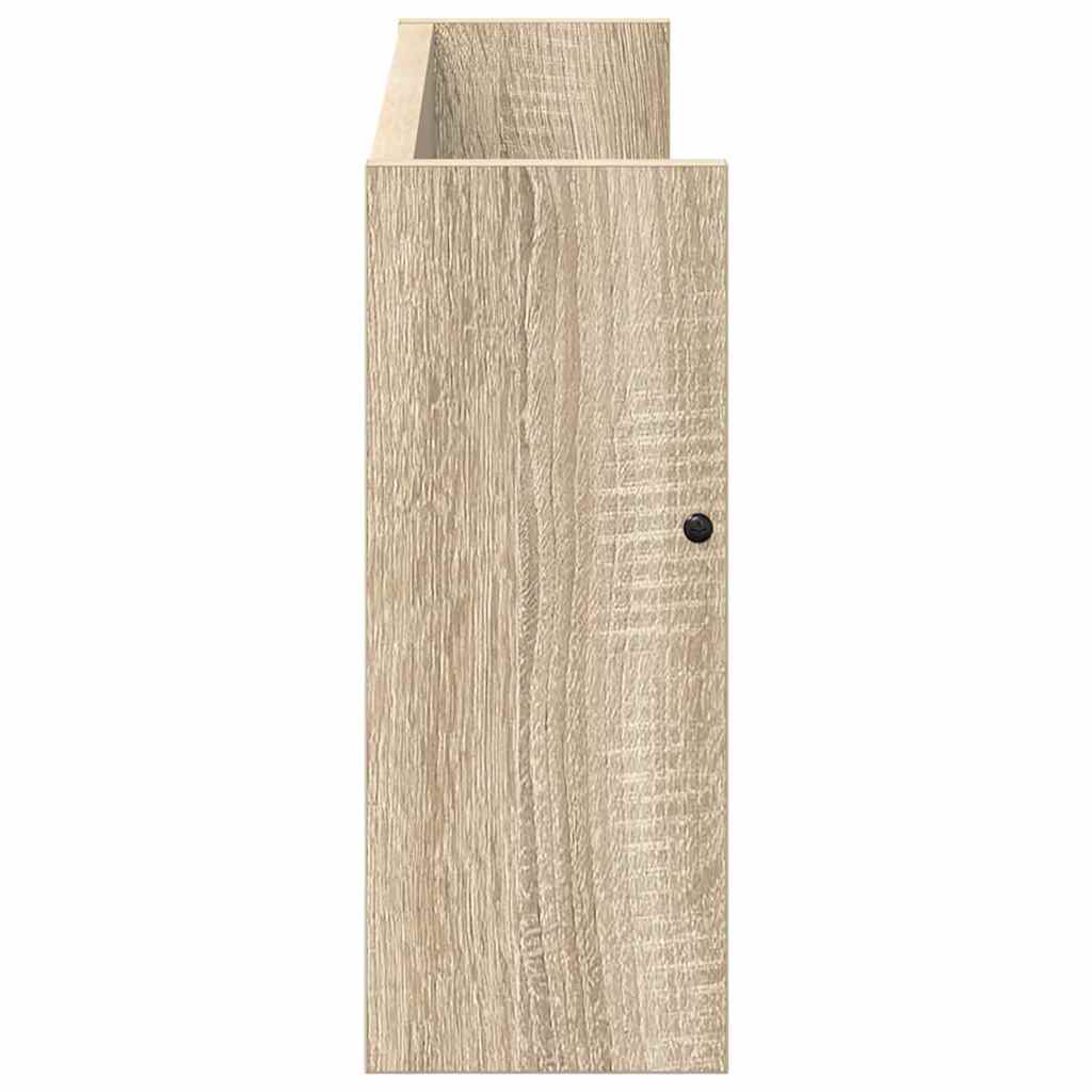 Magazin állvány polcokkal Sonoma tölgy 60 x 12 x 30 cm Faanyag