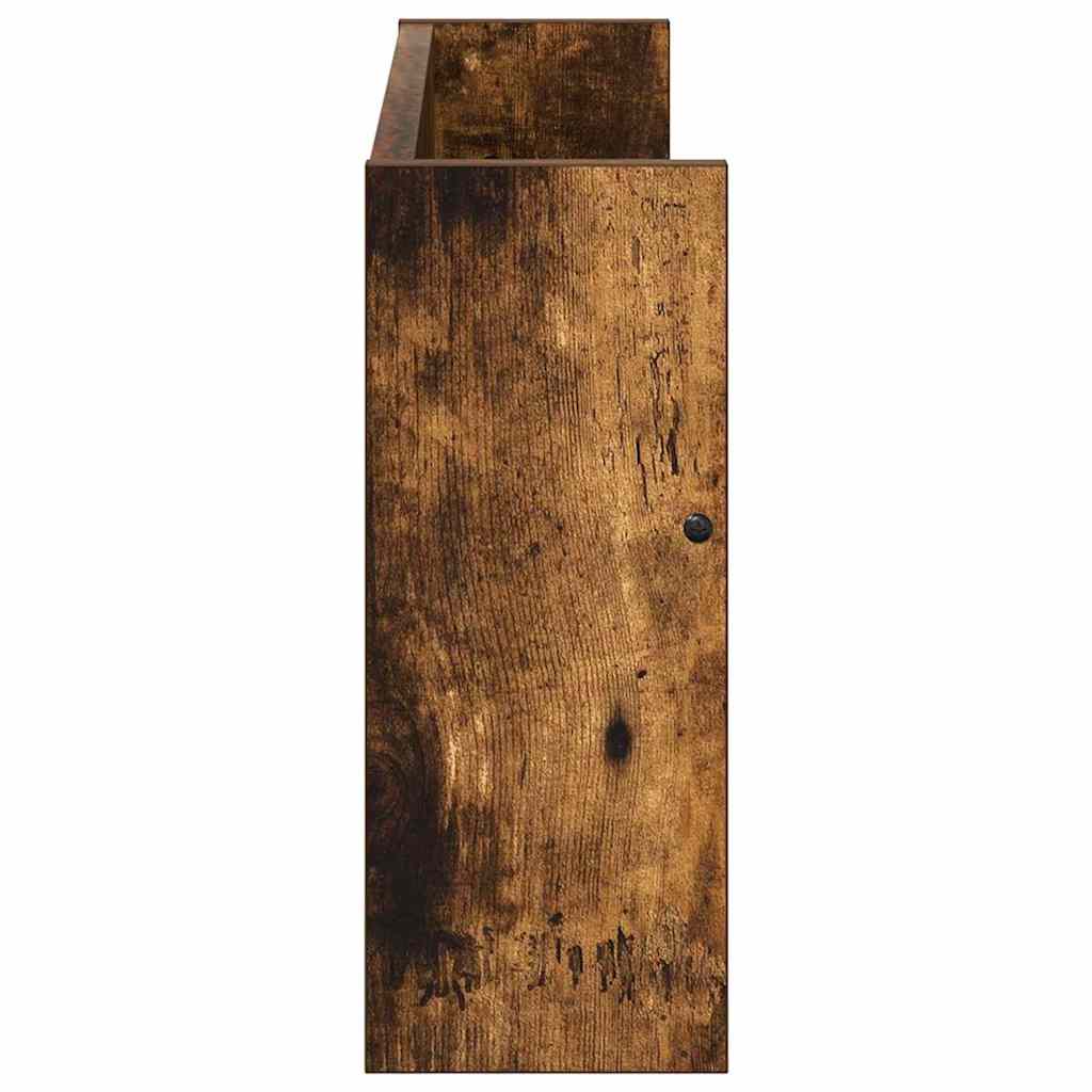 Magazin állvány 2 db Füstölt tölgy 60 x 12 x 30 cm Szerelt Fa