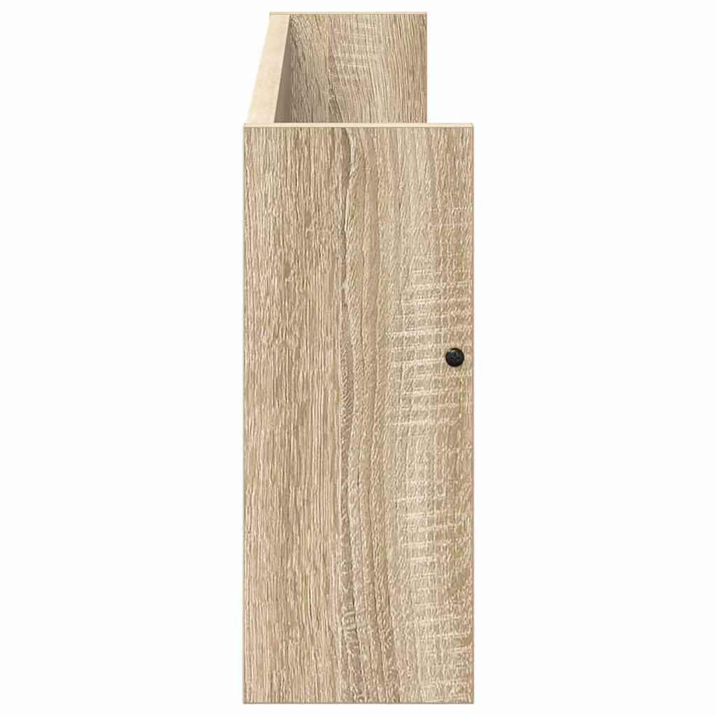 Magazin állvány 2 db Sonoma tölgy 80 x 12 x 30 cm Szerelt Fa