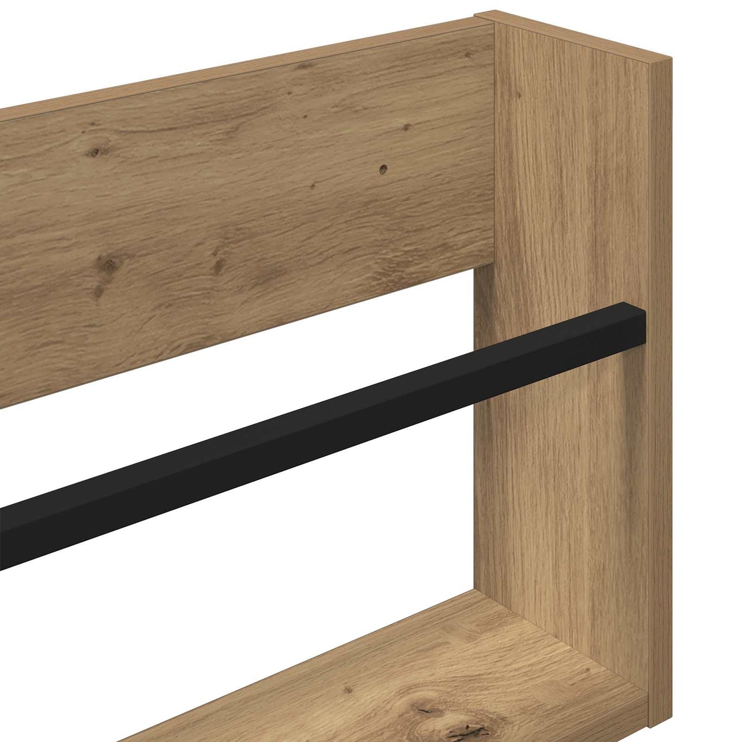Magazin állvány 2 db Artisan tölgy 100 x 12 x 30 cm Szerelt Fa