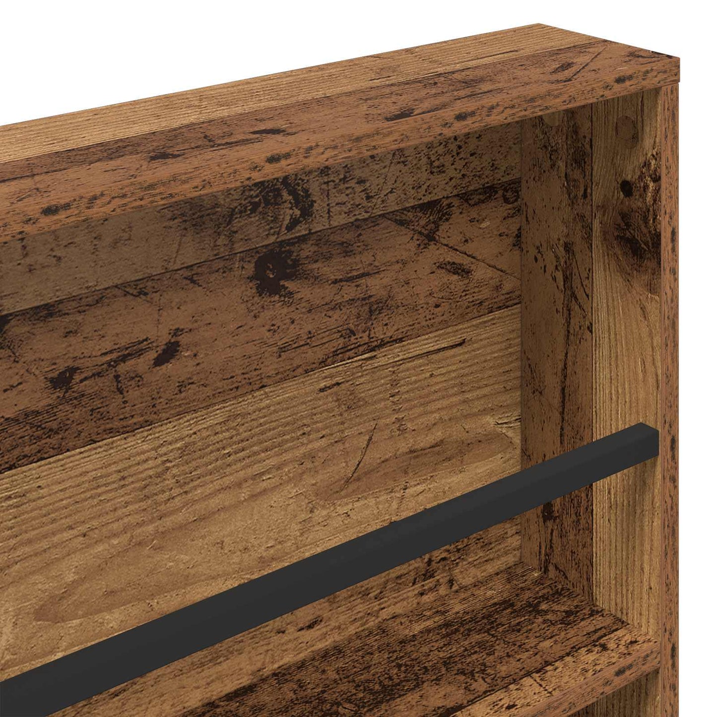 Magazin állvány 2 db Öreg fa 60 x 12 x 70 cm Szerelt Fa