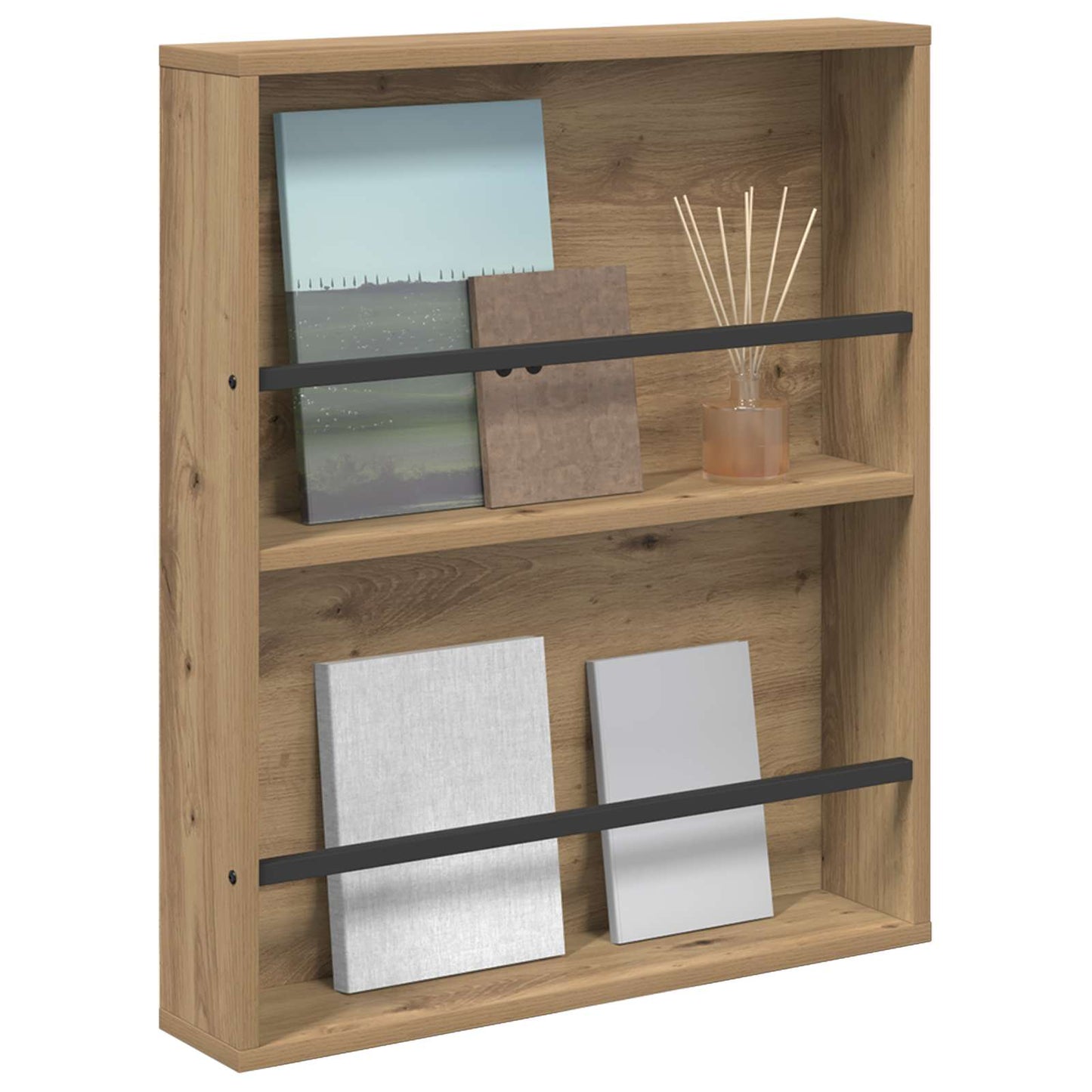 Magazin állvány Artisan tölgy 60 x 12 x 70 cm Szerelt Fa