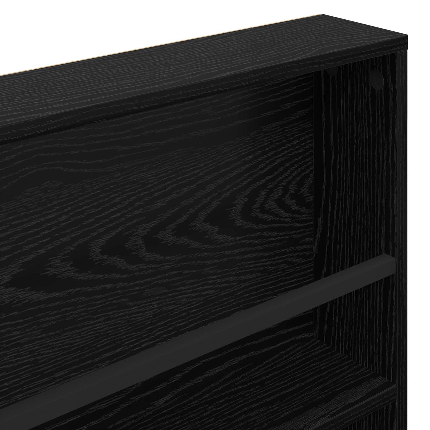 Magazin állvány 2 db Fekete tölgy 80 x 12 x 70 cm Szerelt Fa