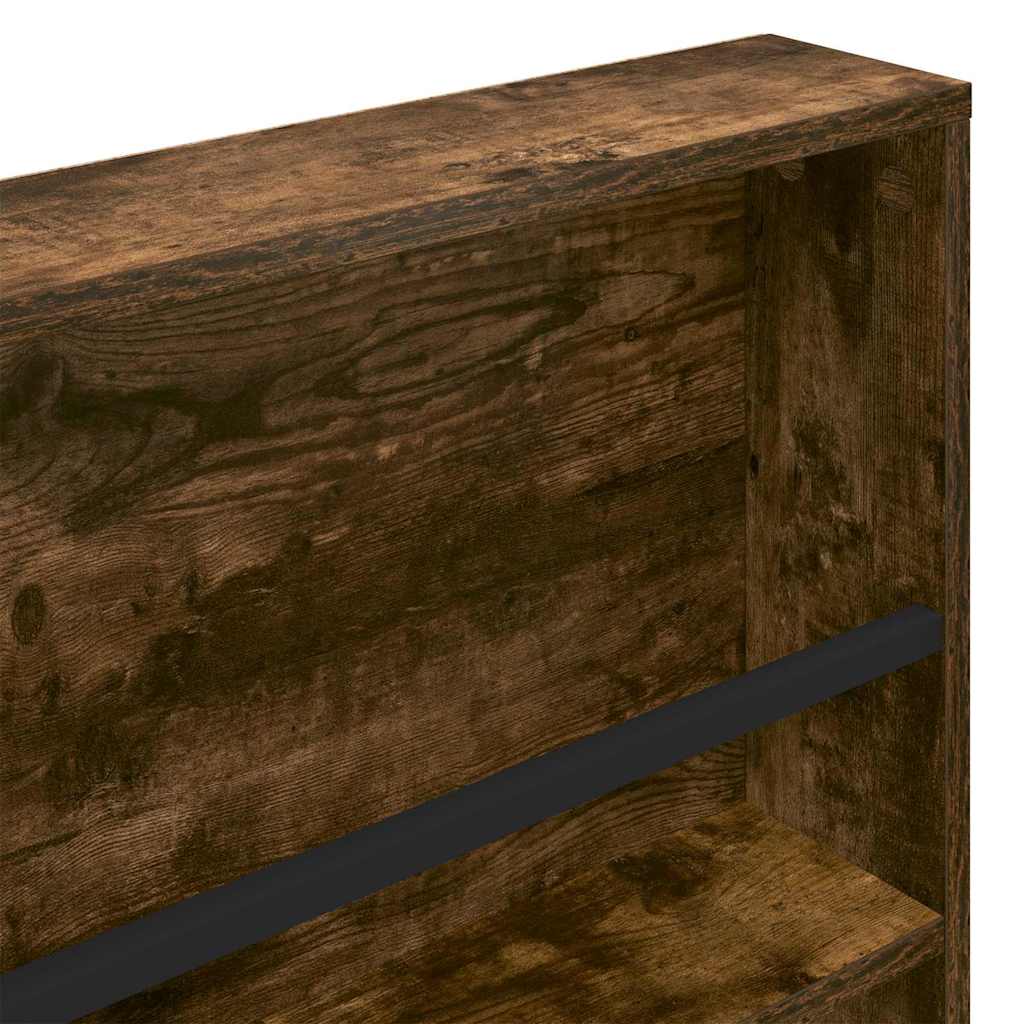 Magazin állvány 2 db Füstölt tölgy 80 x 12 x 70 cm Szerelt Fa
