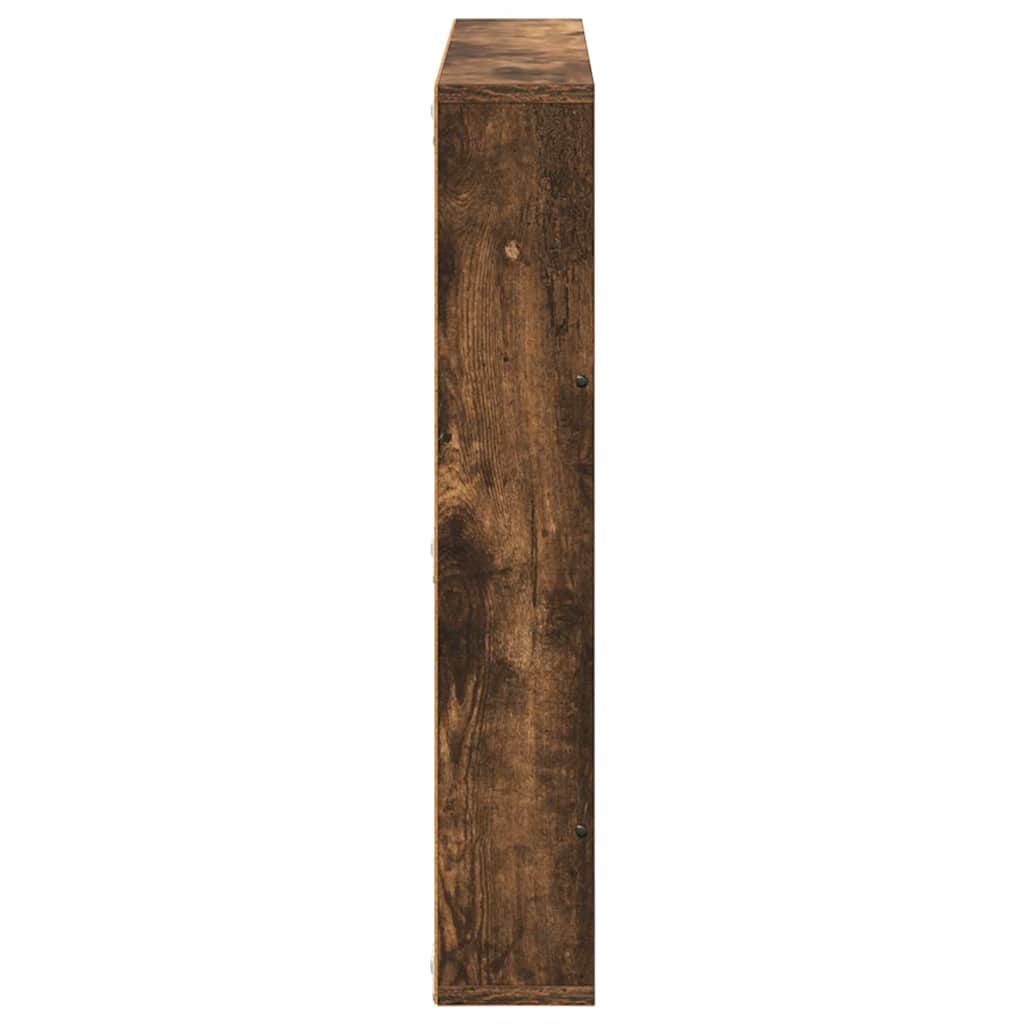 Magazin állvány 2 db Füstölt tölgy 80 x 12 x 70 cm Szerelt Fa