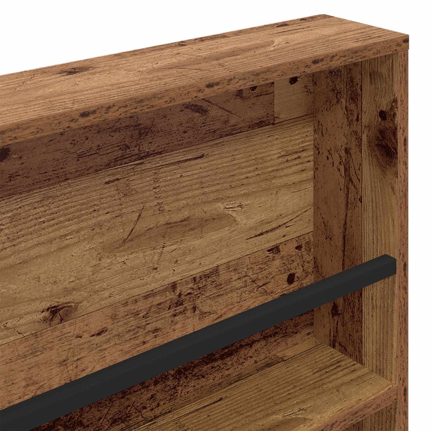 Magazin állvány polcokkal Öreg fa 80 x 12 x 70 cm Faanyag