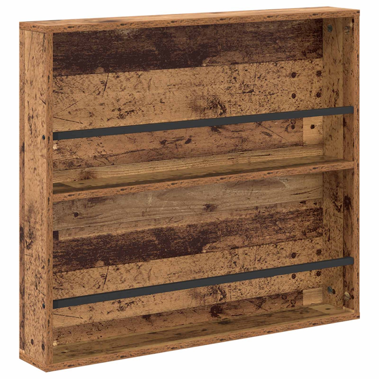 Magazin állvány 2 db Öreg fa 80 x 12 x 70 cm Szerelt Fa