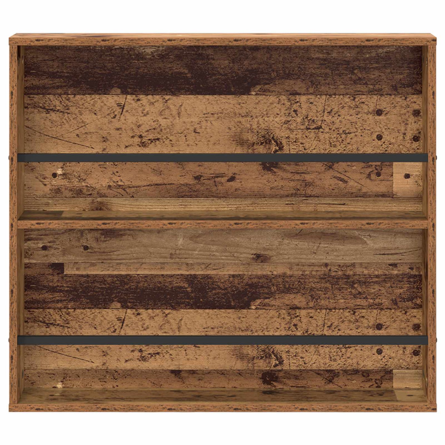 Magazin állvány 2 db Öreg fa 80 x 12 x 70 cm Szerelt Fa