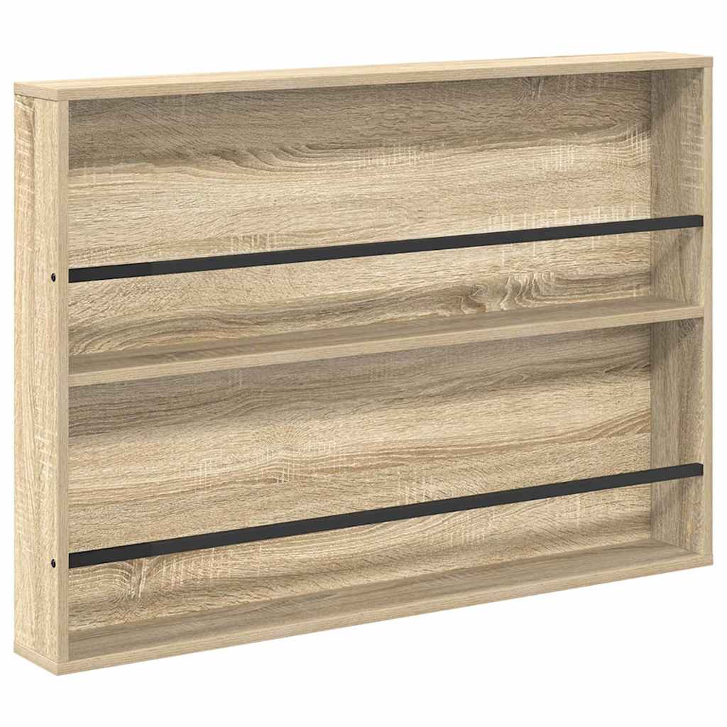 Magazin állvány Sonoma tölgy 100 x 12 x 70 cm Szerelt Fa