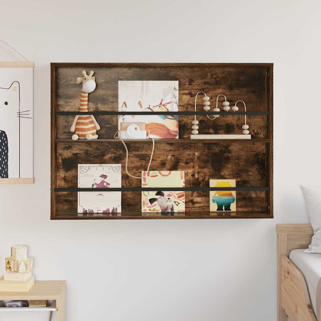 Magazin állvány Füstölt tölgy 100 x 12 x 70 cm Szerelt Fa
