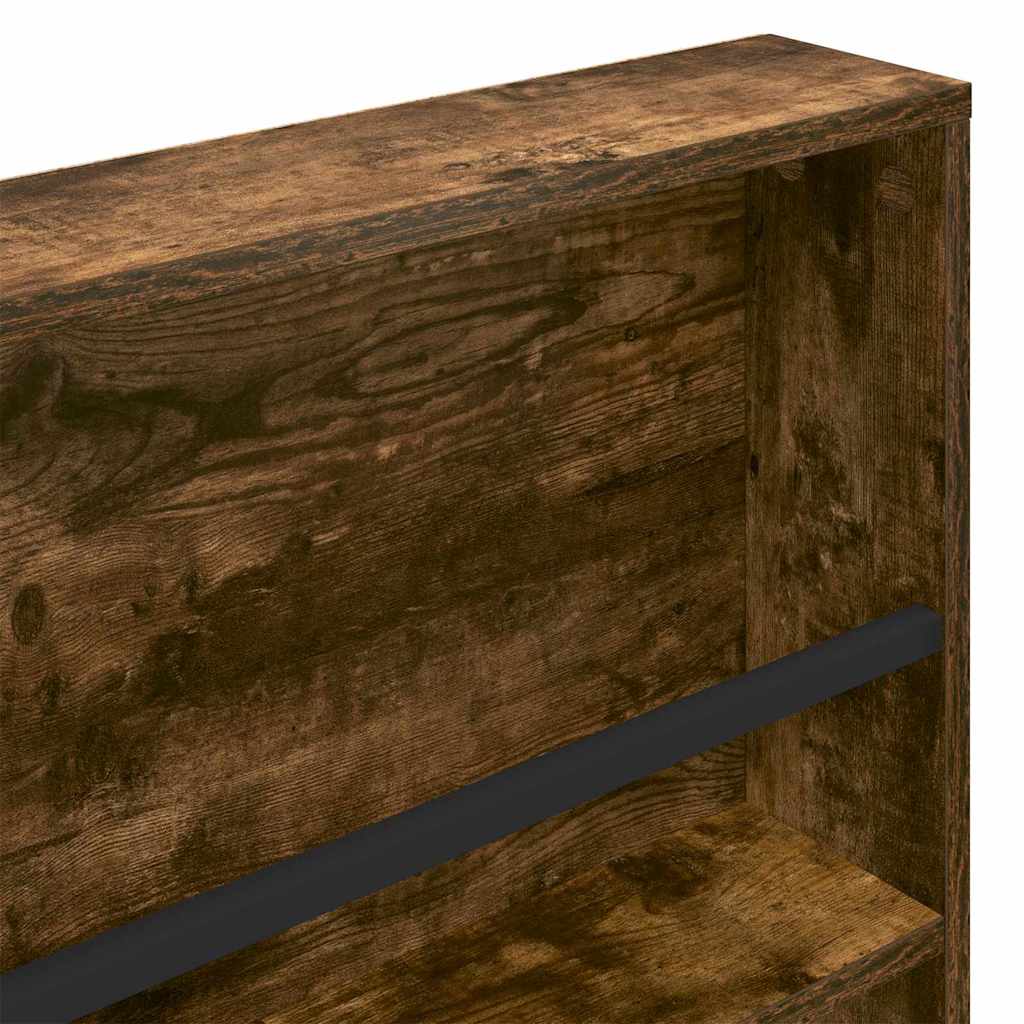 Magazin állvány 2 db Füstölt tölgy 100 x 12 x 70 cm Szerelt Fa