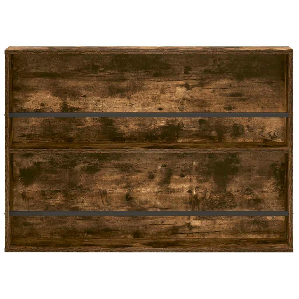 Magazin állvány 2 db Füstölt tölgy 100 x 12 x 70 cm Szerelt Fa