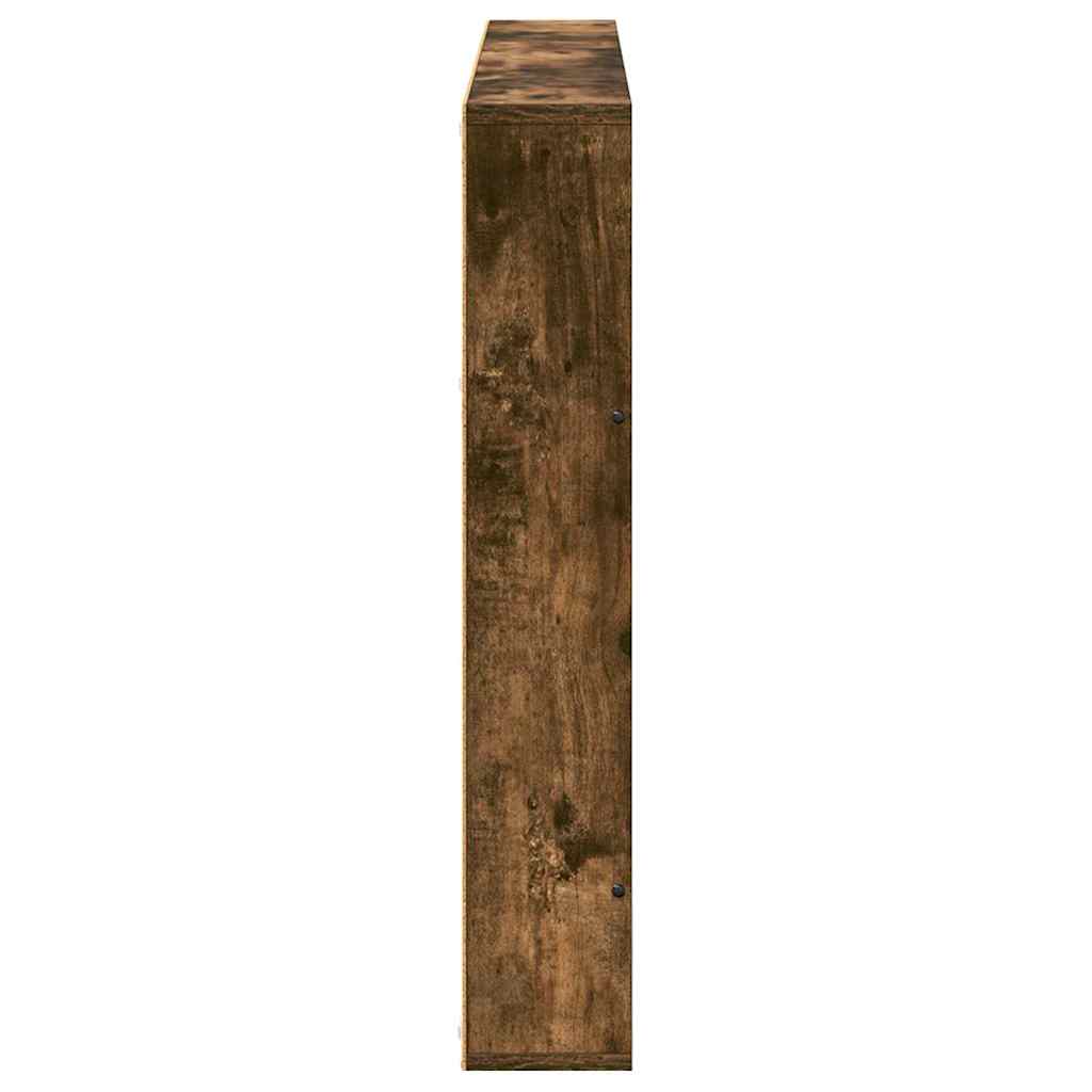 Magazin állvány 2 db Füstölt tölgy 100 x 12 x 70 cm Szerelt Fa