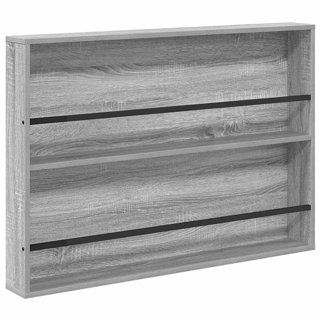 Magazin állvány 2 db Szürke Sonoma 100 x 12 x 70 cm Szerelt Fa