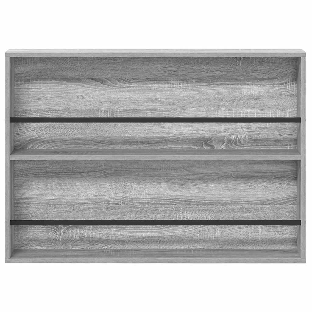 Magazin állvány 2 db Szürke Sonoma 100 x 12 x 70 cm Szerelt Fa
